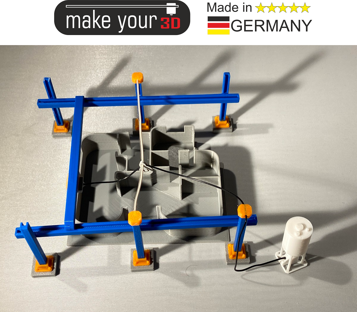 H0 1:87 Baustelle Beton 3D Drucker Hausbau Bauplatz