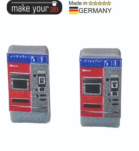 N 1:160  SET 2St Fahrkartenautomat Ticket Fahrkarten Automat inkl. Decals