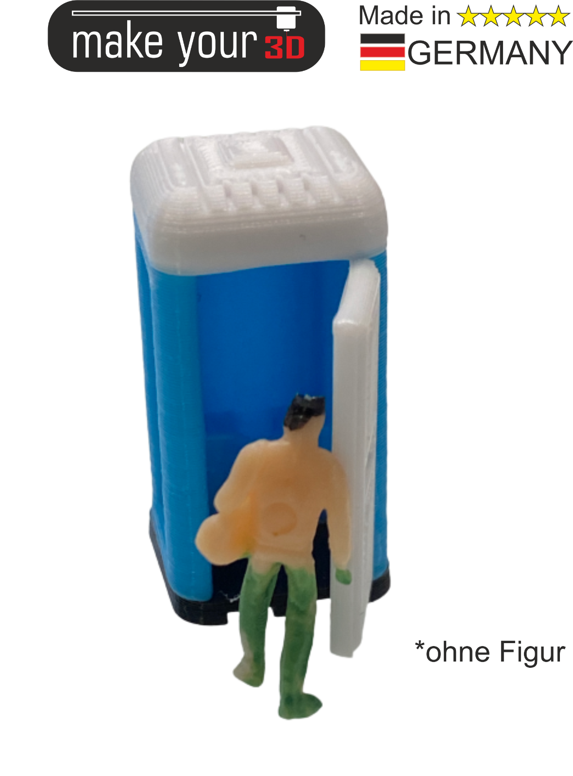 H0 Toiletten Set 1:87 2 Premium Baustellen Mobile Toilette WC Toilettenhäuschen