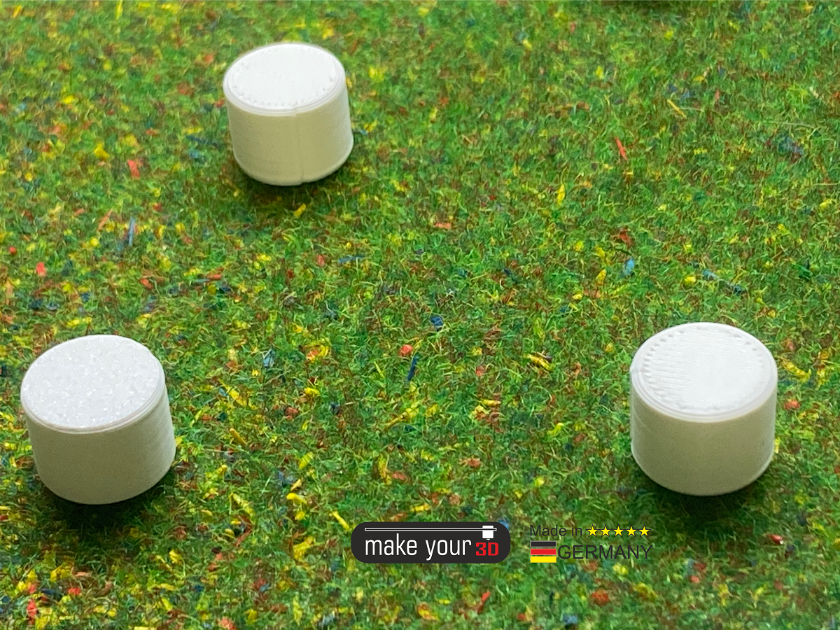 H0 Set 1:87 6Stk. Heuballen in Folie Strohballen Rundgerollt  Norm Maße