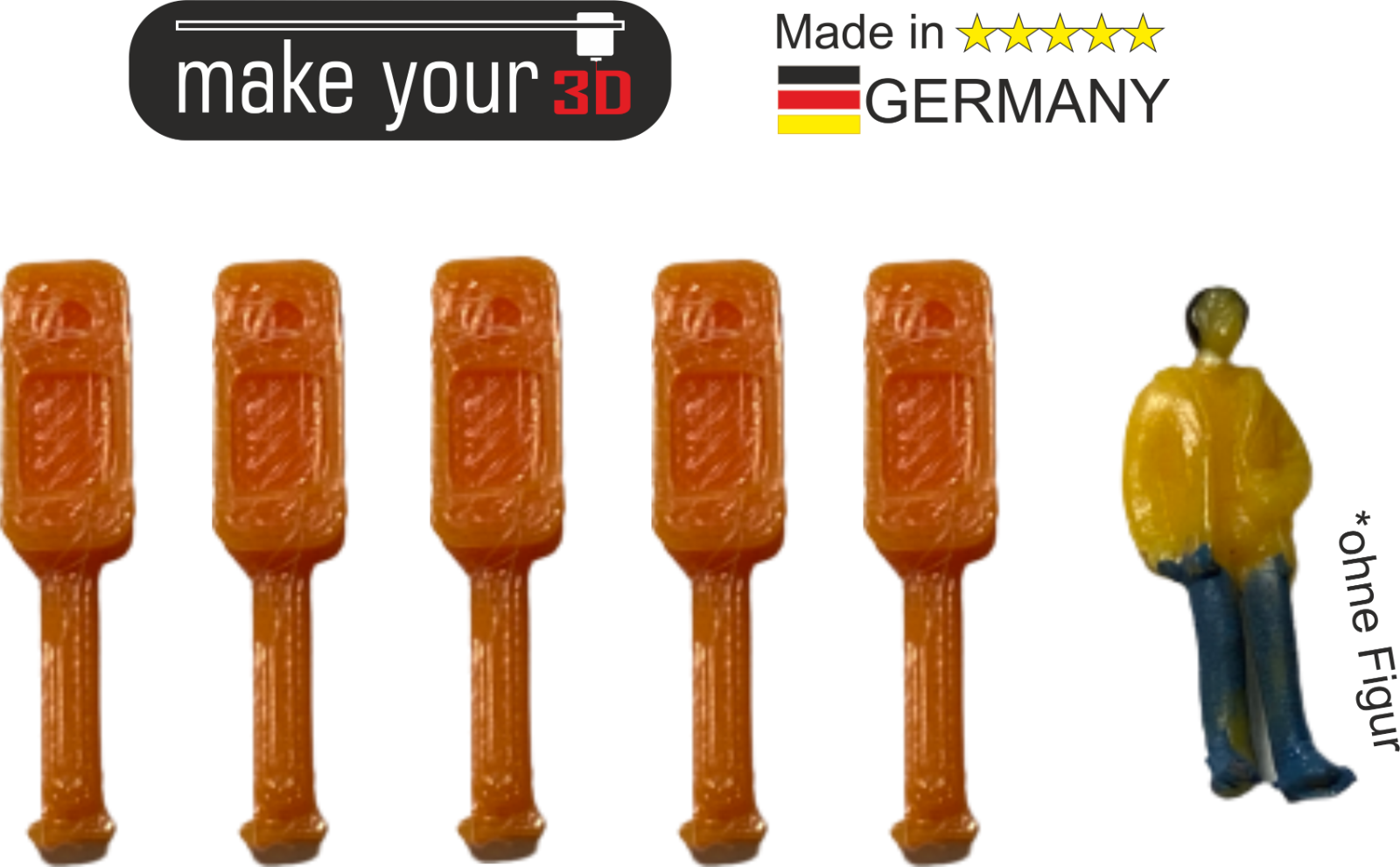 H0 Set 1:87 5Stk. Notrufsäule Autobahn