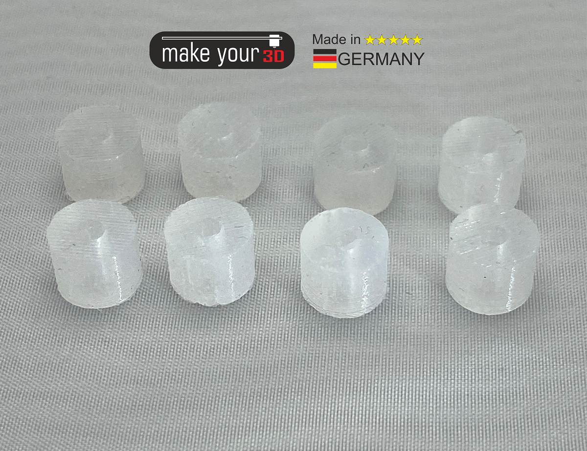 Silikondämpfer Mod Clear Edition für Prusa 3D MK3 MK3s Mk3s+ 3D Drucker