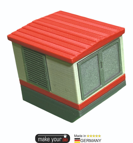 H0 Set 1:87  Trafostation Trafohäuschen E-Auto