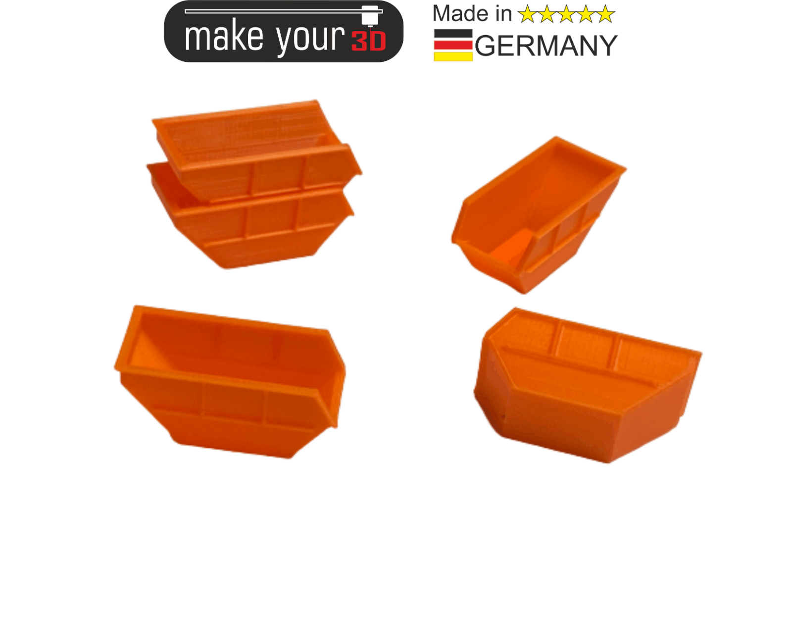 Spur N  Absetzmulde 5St. 1:160 Stapelbare Container 9 Farben möglich