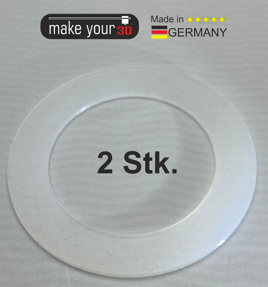 Dichtung Dichtscheibe für 2 Stk. 38MM Poolanschluss Absperrschieber - Clear