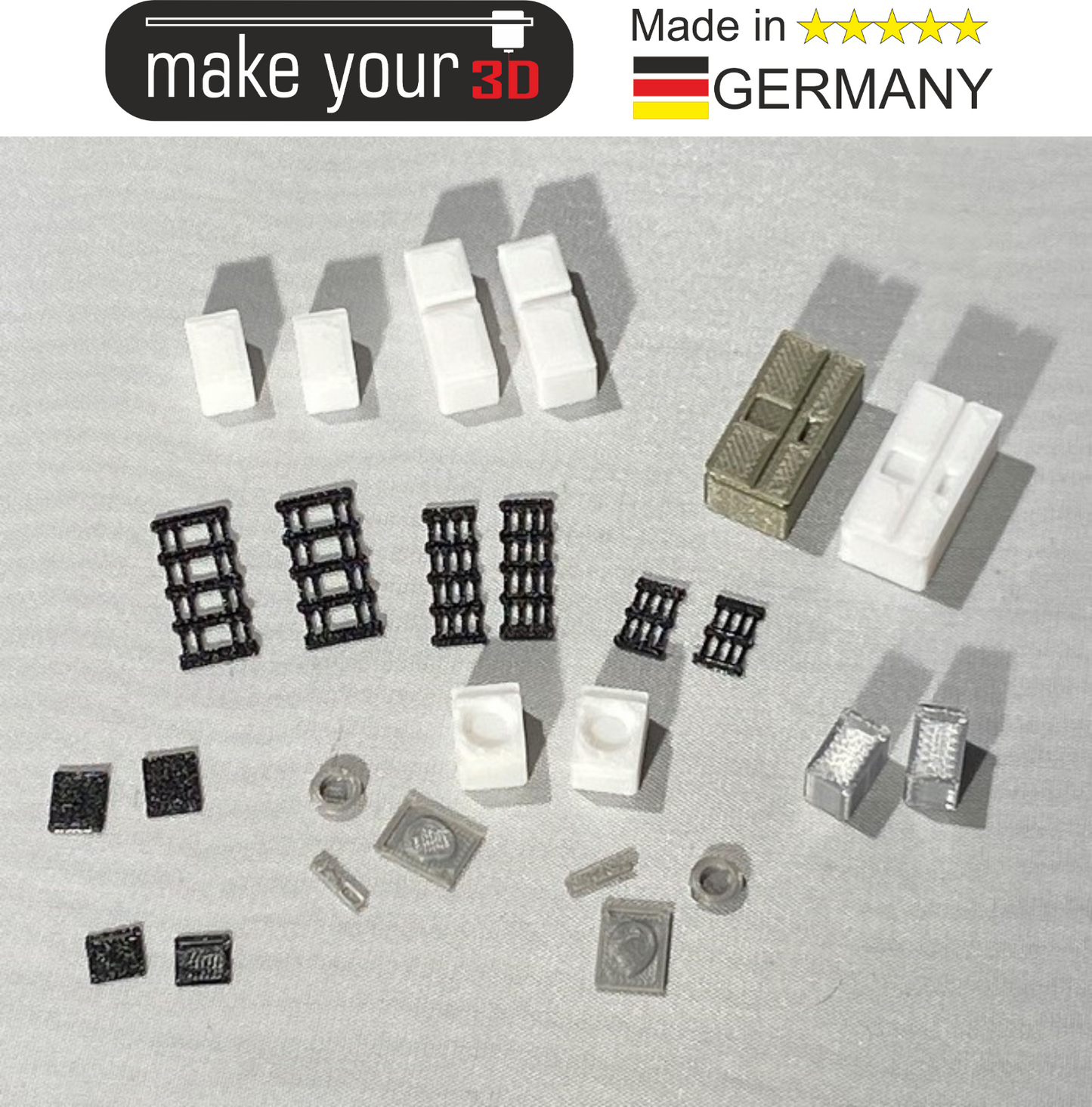 H0 1:87 SET 10St Elektrogeräte Kühlschrank Waschmaschine E-Herd für z.B. Bauhof