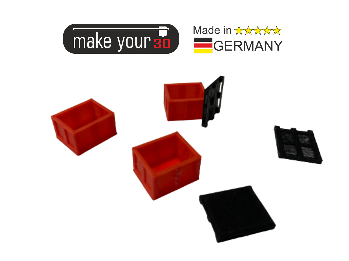H0 Set 1:87 5 Stk. Weinboxen Wein Anbau Kunststoff Paletten Obst Anbau