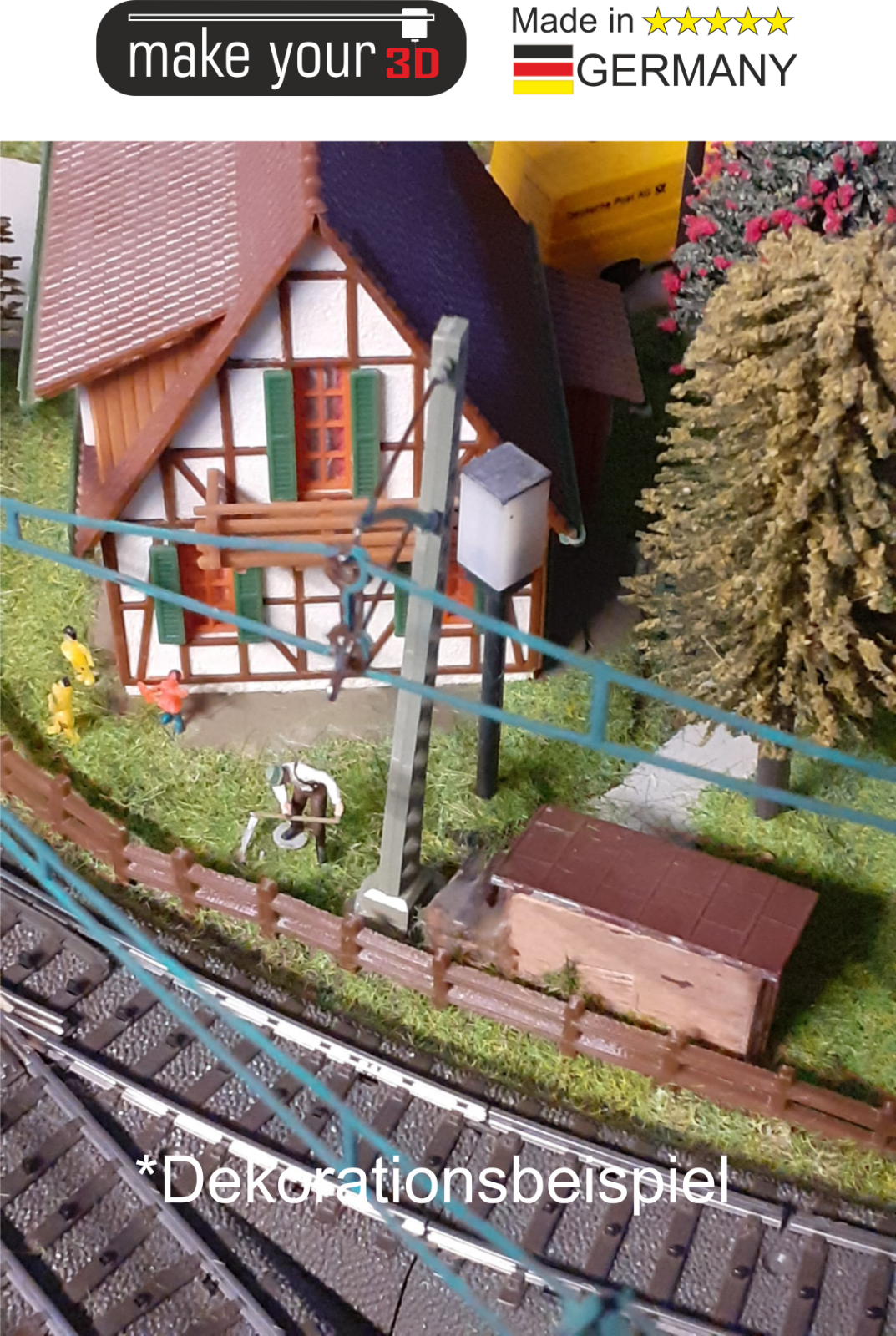 H0 1:87 Weidezaun Zaun 5Stk.