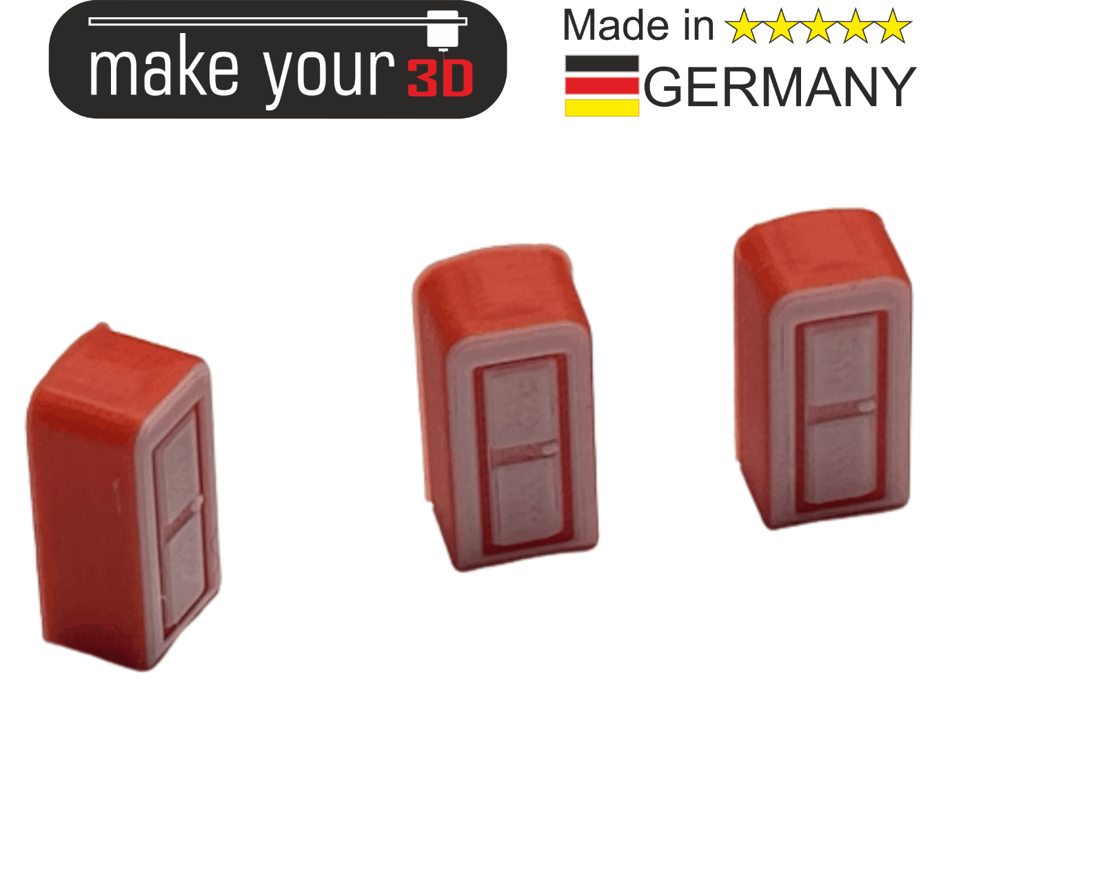 Spur N Toiletten 1:160 3x Baustellen Mobile Toilette WC Toilettenhäuschen Rot