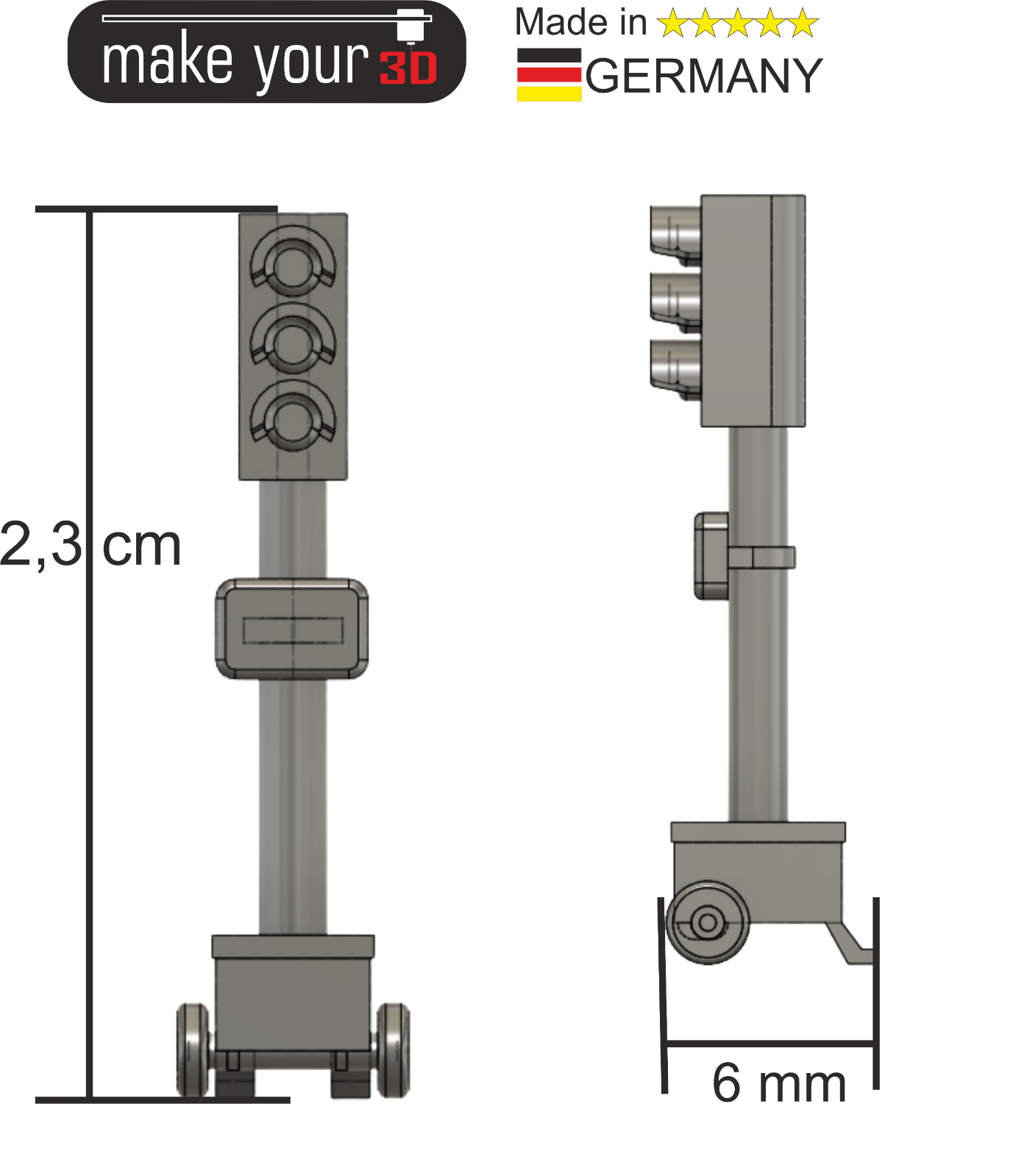 H0 1:87  SET 2Stk. Baustellenampel Baustelle Ampel
