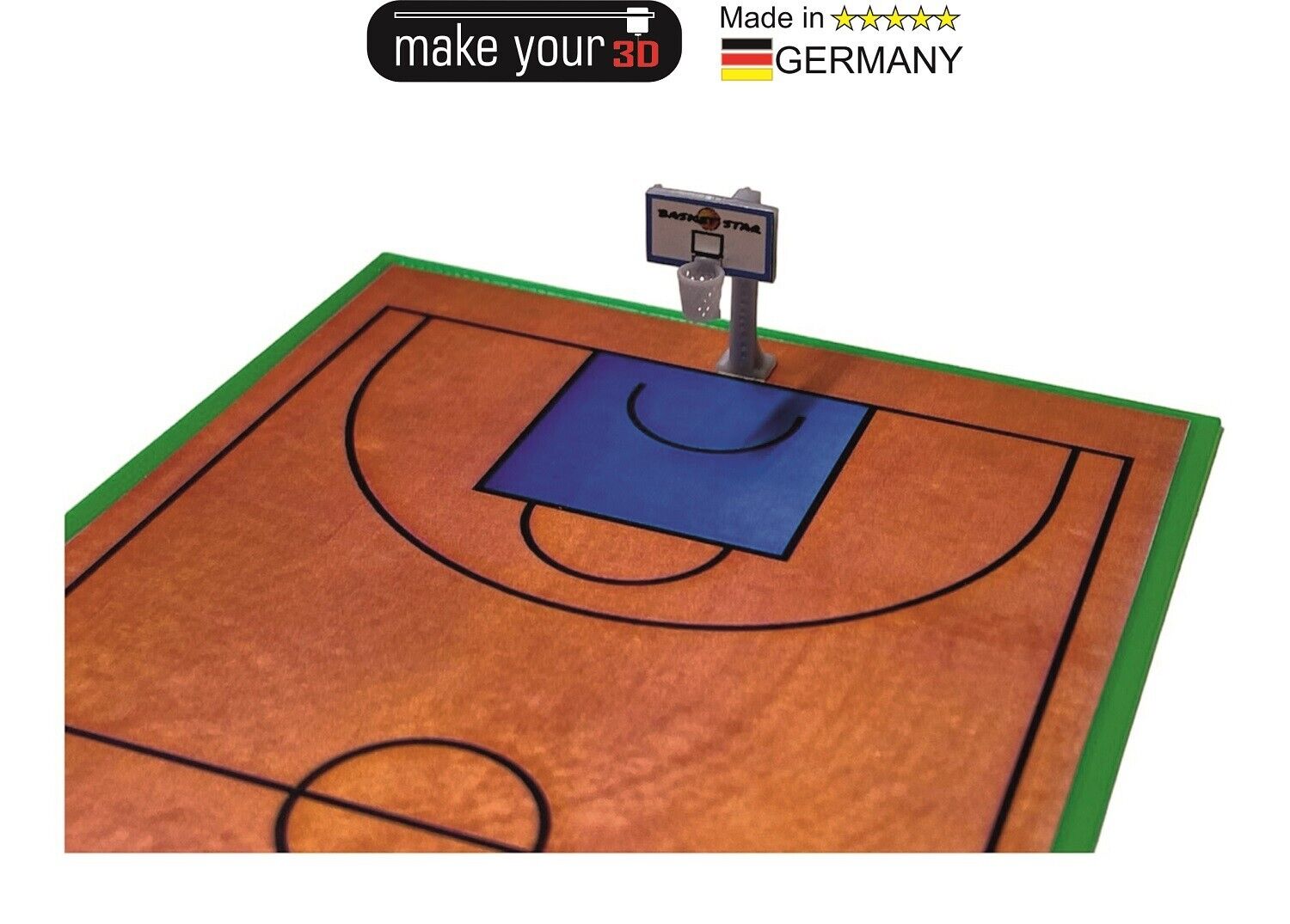 Spur N 1:160 Premium Basketballplatz mit Körbe Bausatz inkl. Decal - ohne Zaun