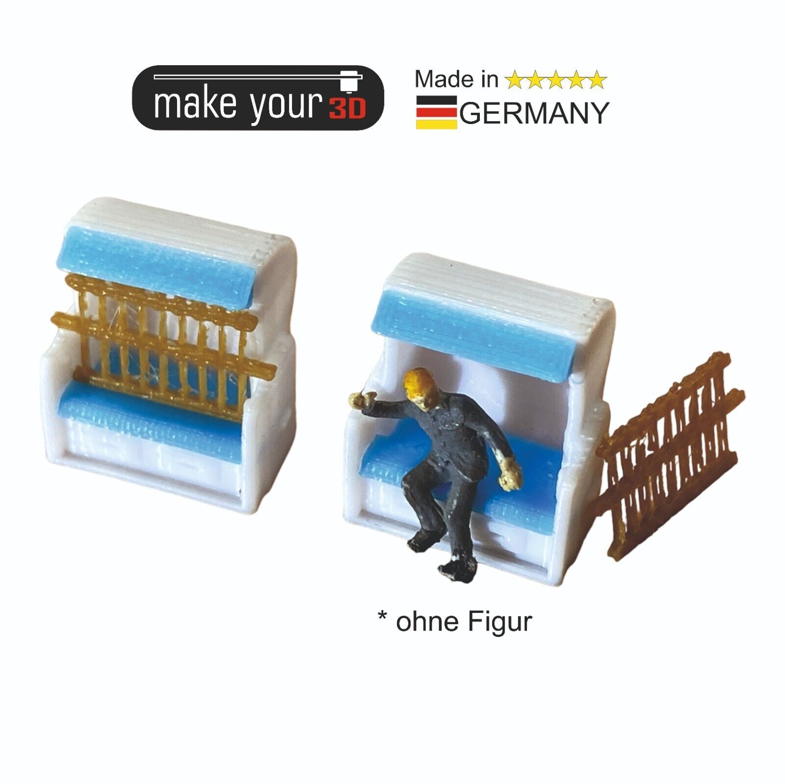 Spur TT 1:120  SET 2Stk. Premium Strandkorb