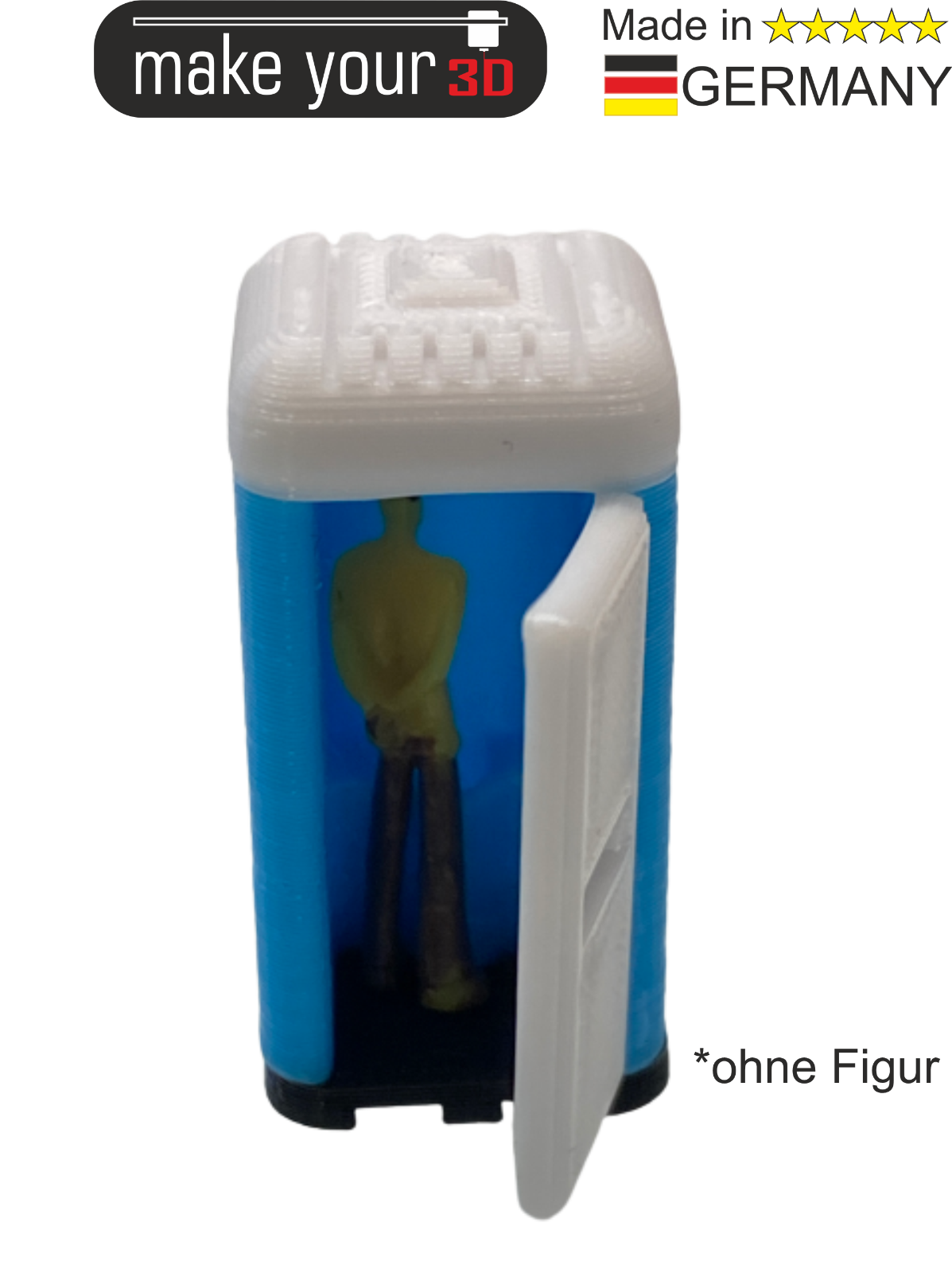 H0 Toiletten Set 1:87 2 Premium Baustellen Mobile Toilette WC Toilettenhäuschen