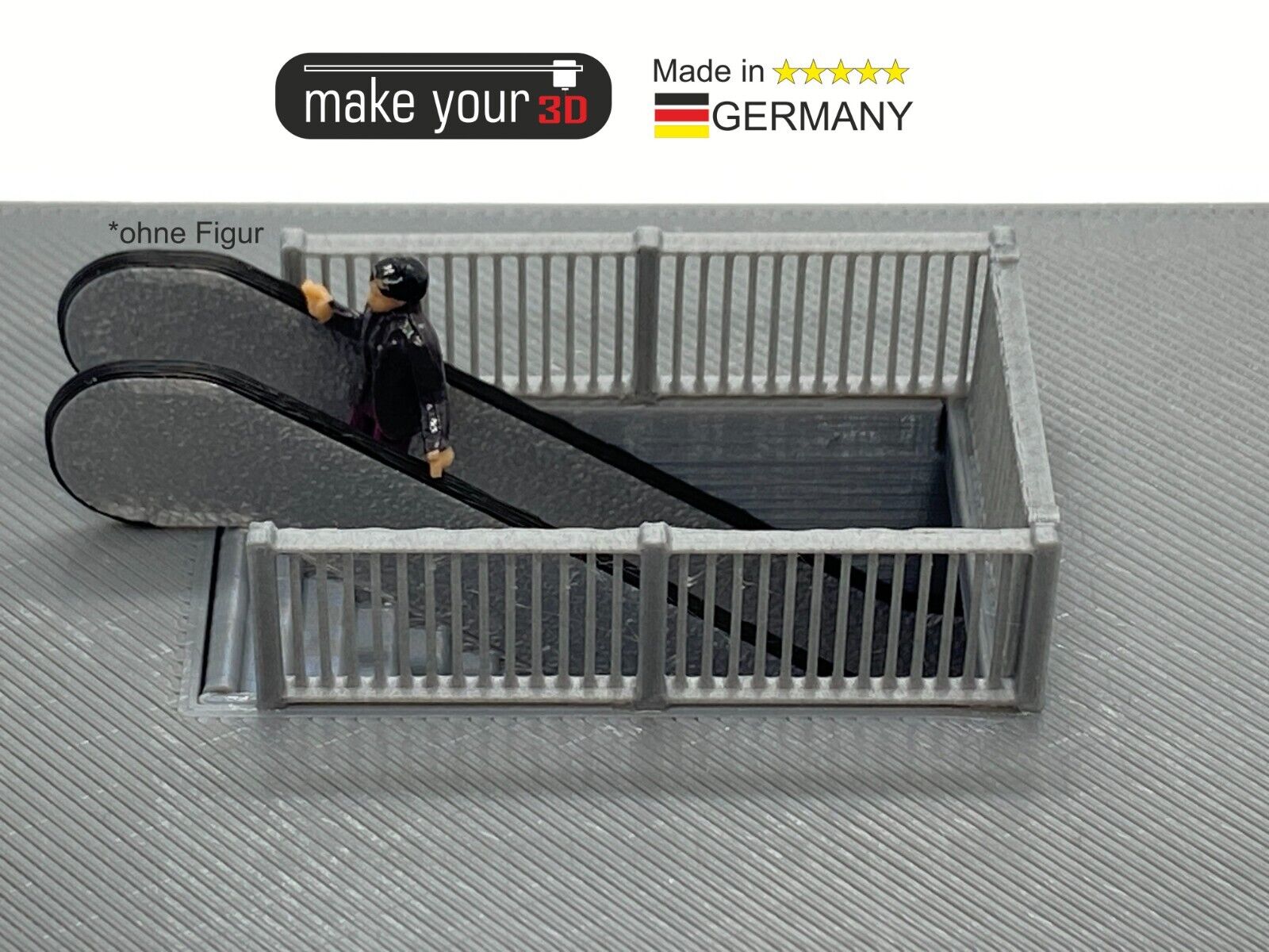 H0 1:87 Unterführung Bahnsteigunterführung Treppe mit Rolltreppe