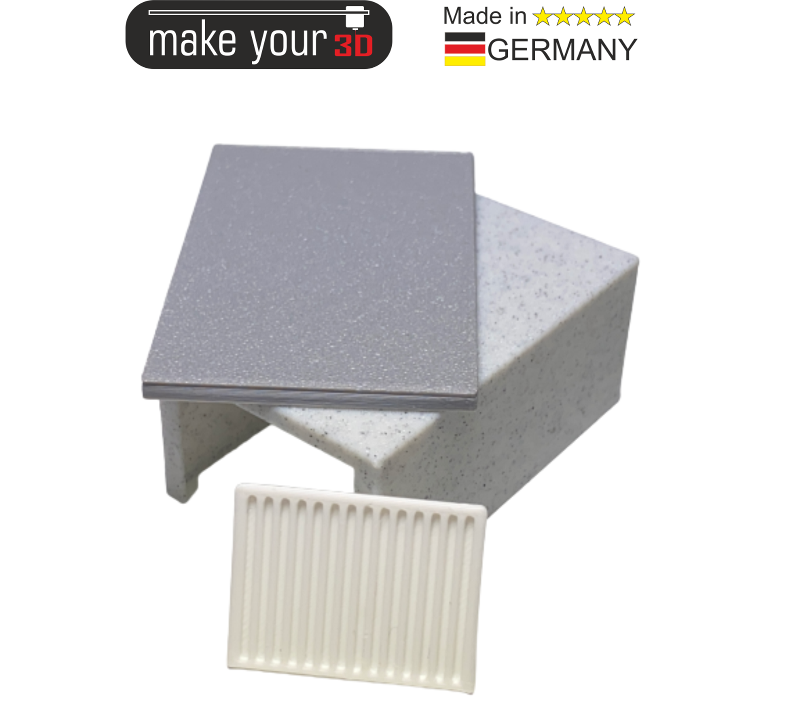 Spur TT Garage 1:120  Einzelgarage Fertiggarage - Steinoptik