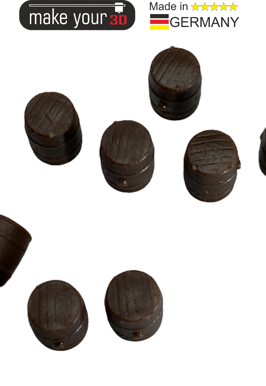 H0 1:87  SET 10Stk. Holzfass Holzfässer Weinfass Whisky Fass