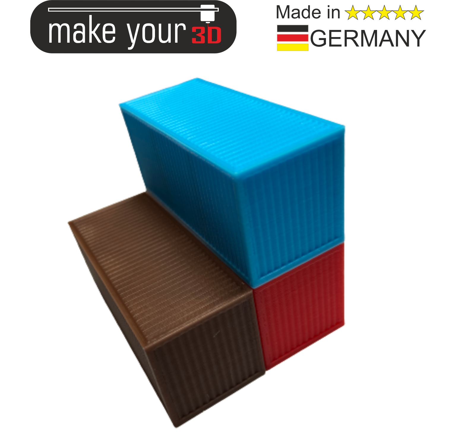 H0 1:87 SET 3 Stk. 20ft Container Schiffscontainer LKW Container Zug Container