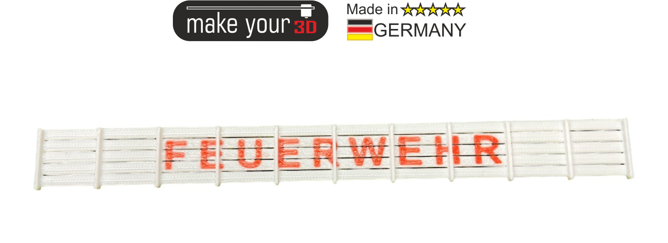 H0 Sichtschutzzaun Feuerwehr 1:87 Zaunelement Gartenzaun mit u. ohne Schriftzug