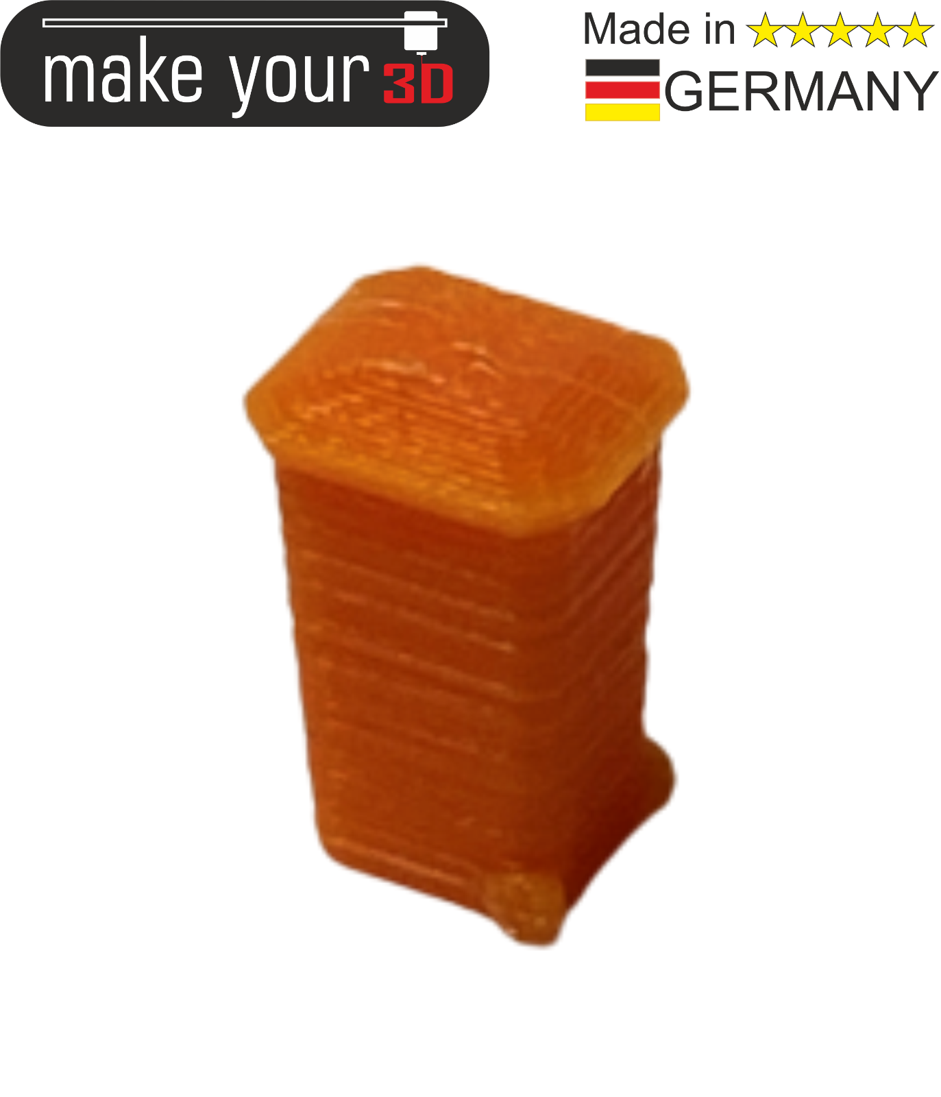 H0 Mülltonnen 1:87 SET 2Stk. in 6 Farben möglich