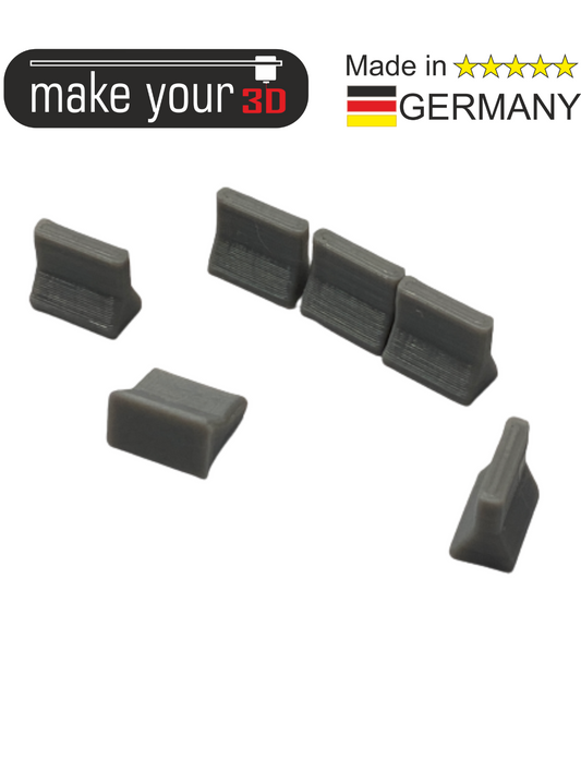 H0 Set 1:87 20Stk.Betonabsperrung Betonleitplanke Absperrung Baustelle hell Grau