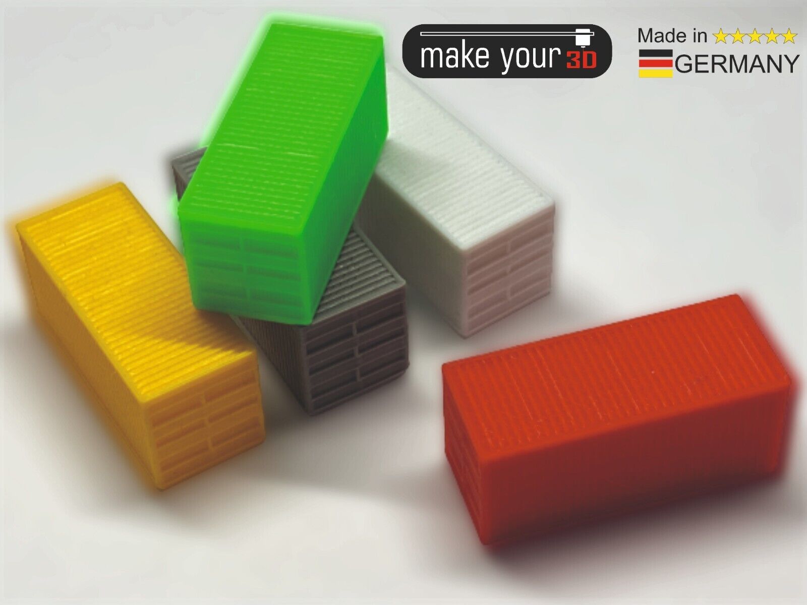 N 1:160 SET 3 Stk. 20ft Container Schiffscontainer LKW Container Zug Container