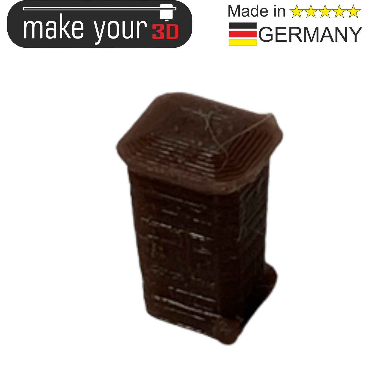 H0 Mülltonnen 1:87 SET 2Stk. in 6 Farben möglich