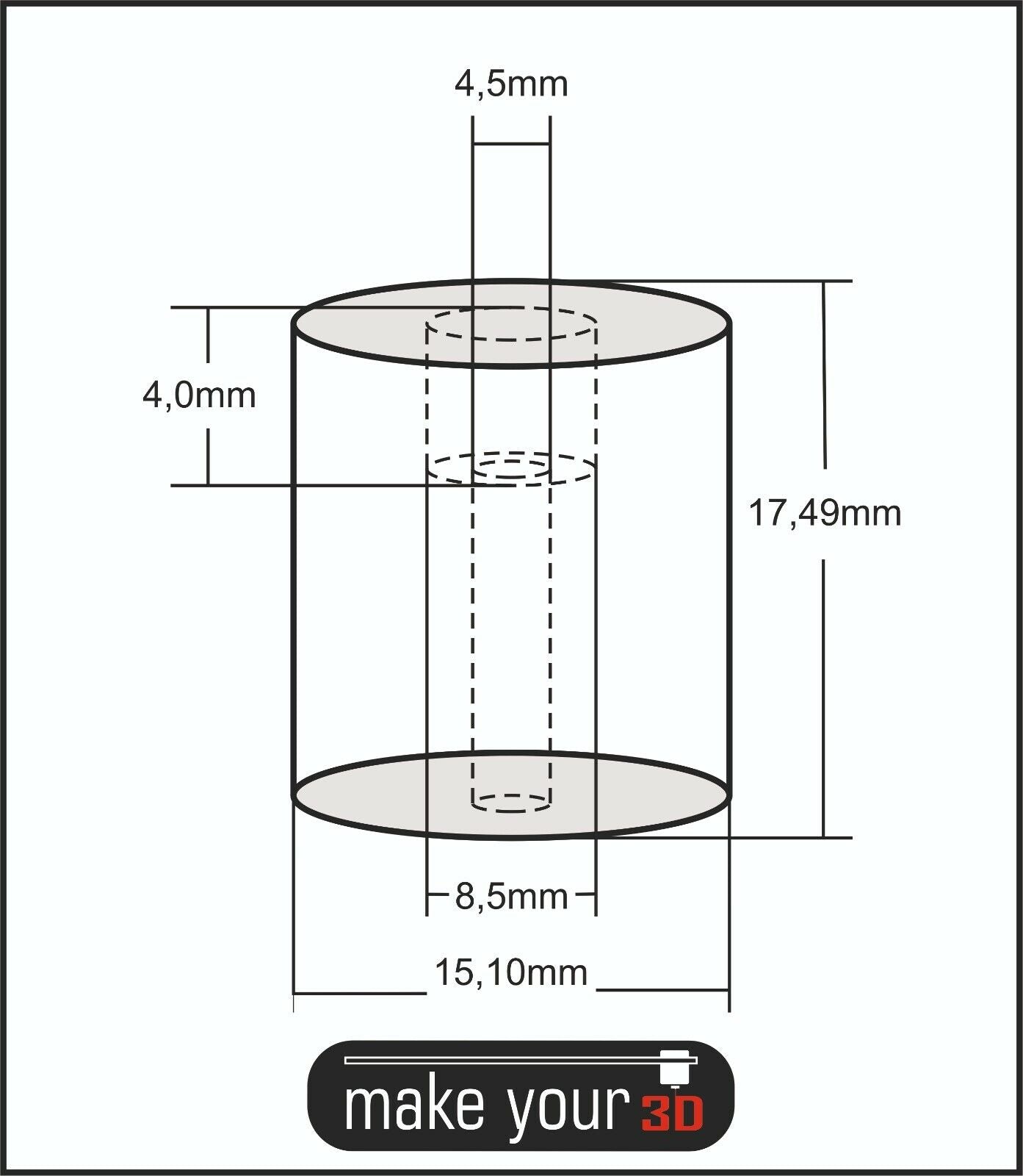 4 Silikondämpfer für Heizbett  Silikonpuffer Dämpfer 3D Drucker für viele Marken