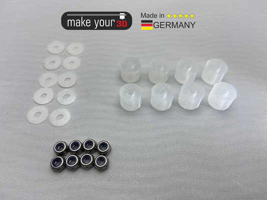 Nylock und Silikondämpfer Mod Clear Edition für Prusa 3D Drucker MK3 MK3s Mk3s+