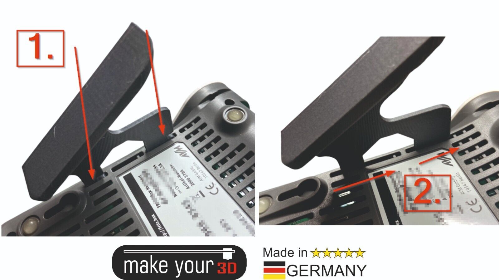 Ständer / Standfüße / Halter für FritzBox 7590 7530 7510  bessere Belüftung