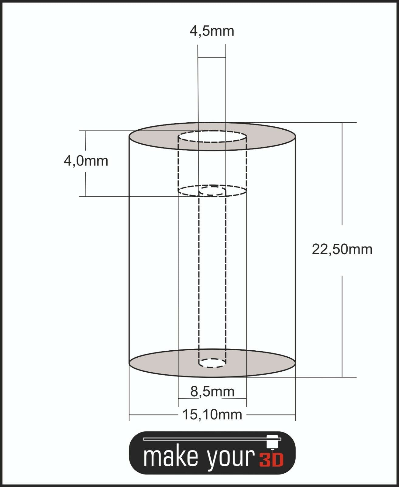 4x Silikondämpfer Black Ed. für Heizbett Artillery Sidewinder X1 3D Drucker