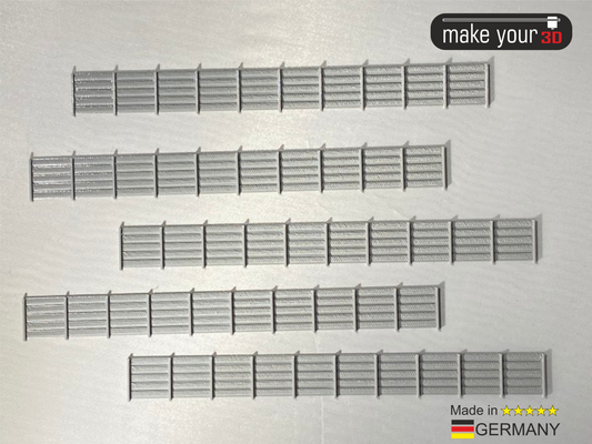 Spur TT Sichtschutzzaun Set 1:120 5Stk. Zaunelement Gartenzaun