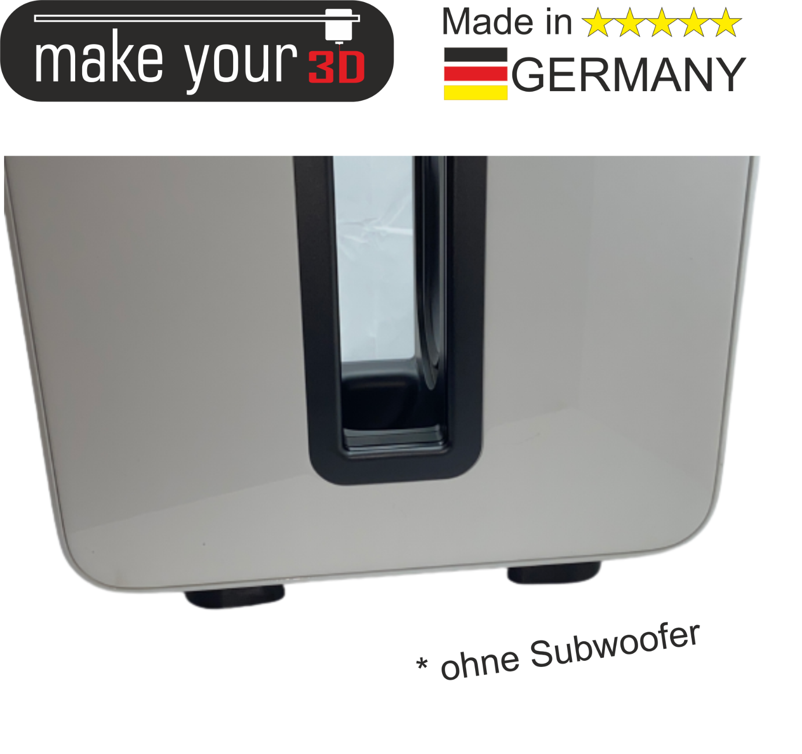 MakeYour3D High-End Subwoofer Füße Schwingungsdämpfer Dämpfer für SONOS Sub