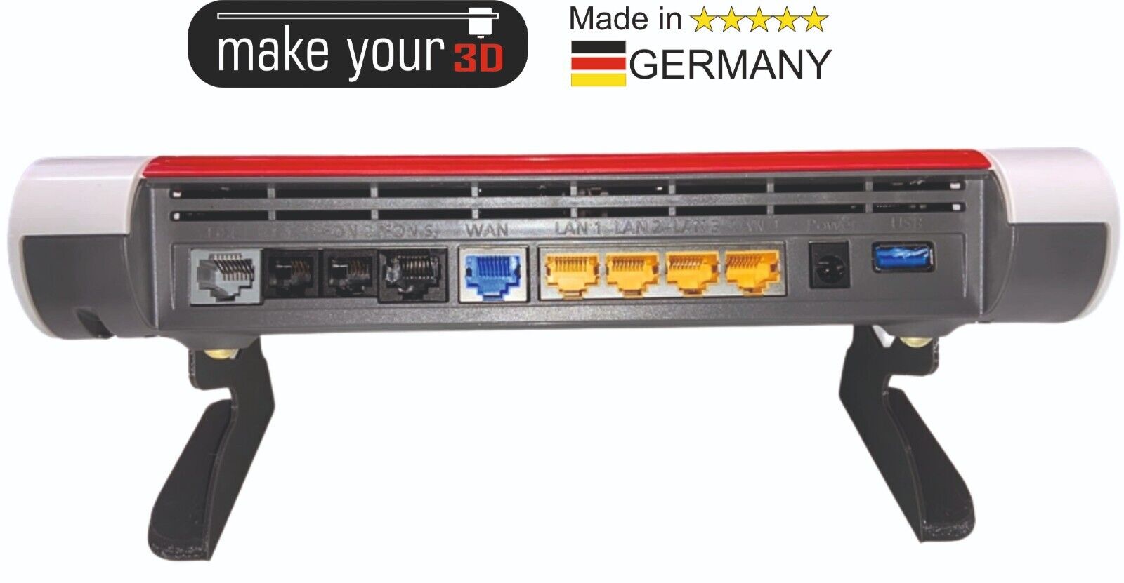 Ständer / Standfüße / Halter für FritzBox 7590 7530 7510  bessere Belüftung