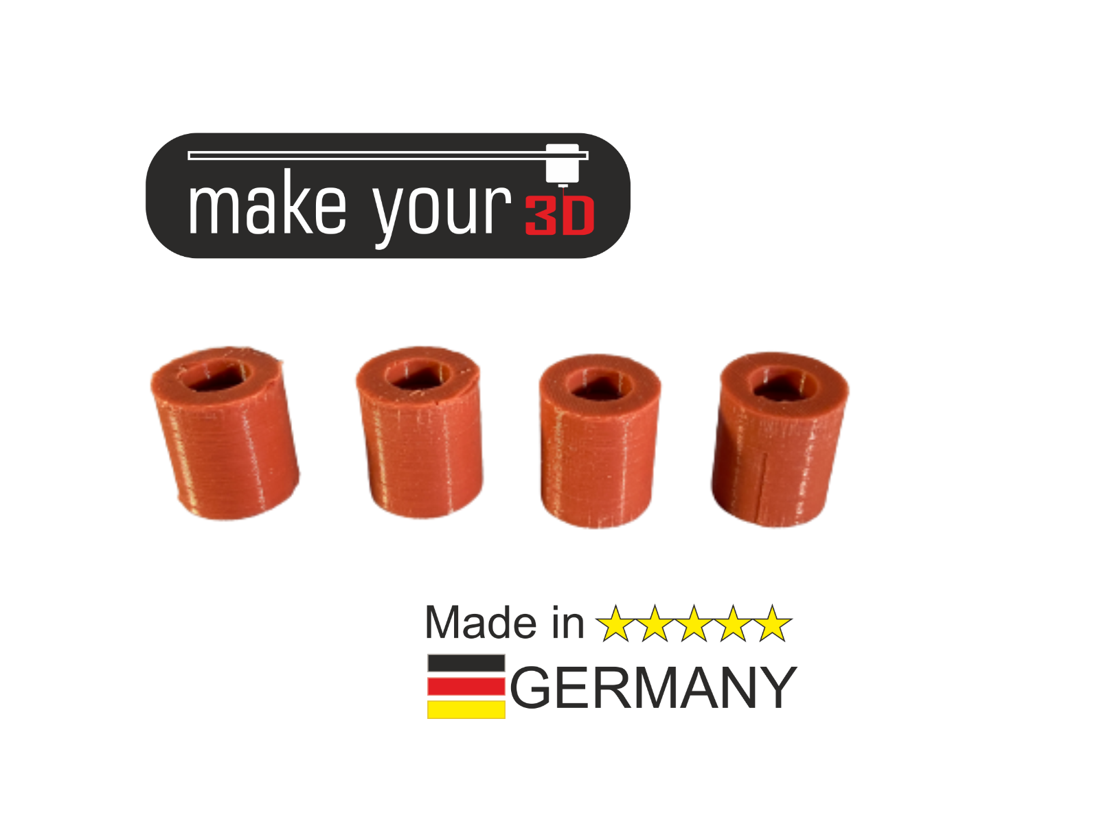 4 Silikondämpfer für Heizbett  Silikonpuffer Dämpfer 3D Drucker für viele Marken