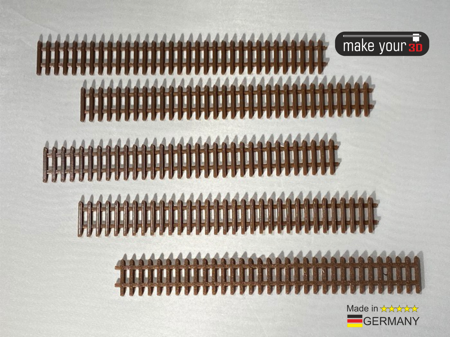 H0 1:87 Lattenzaun Zaun 5Stk.