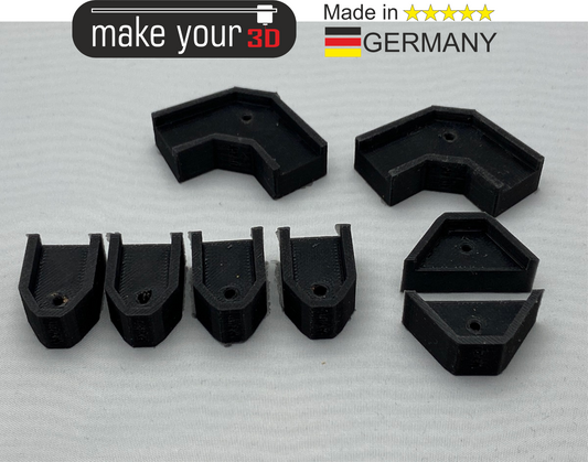 MakeYour3D Black Silikondämpfer Pro Mod für Prusa 3D Drucker MK3 MK3s Mk3s+