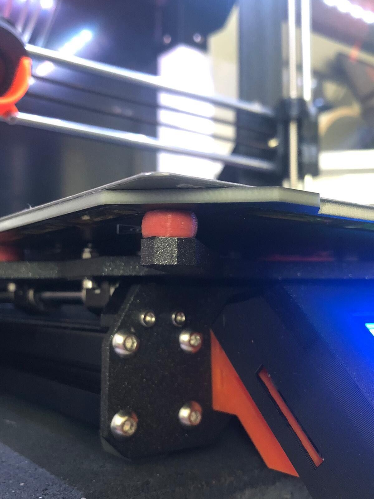 Nylock und Silikondämpfer Mod Orange Edition für Prusa 3D Drucker Mk3 Mk3s Mk3s+