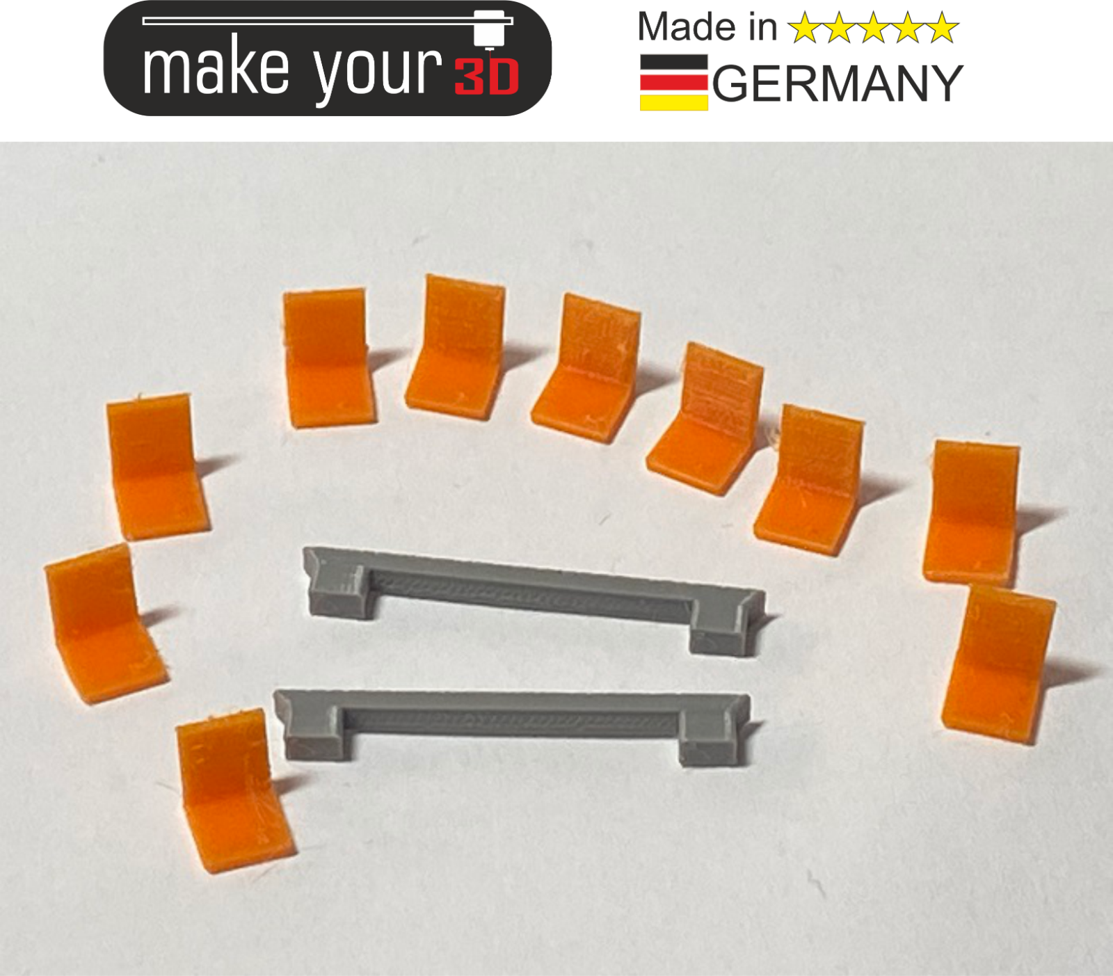 H0 1:87  SET 2Stk. Bahnsteig Sitze Haltestellen Sitze Sitzbank