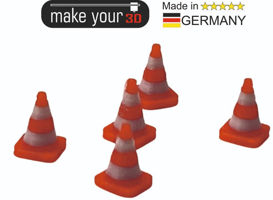 H0 1:87  5 Stk. Leitkegel Baustellenabsperrung Baustelle