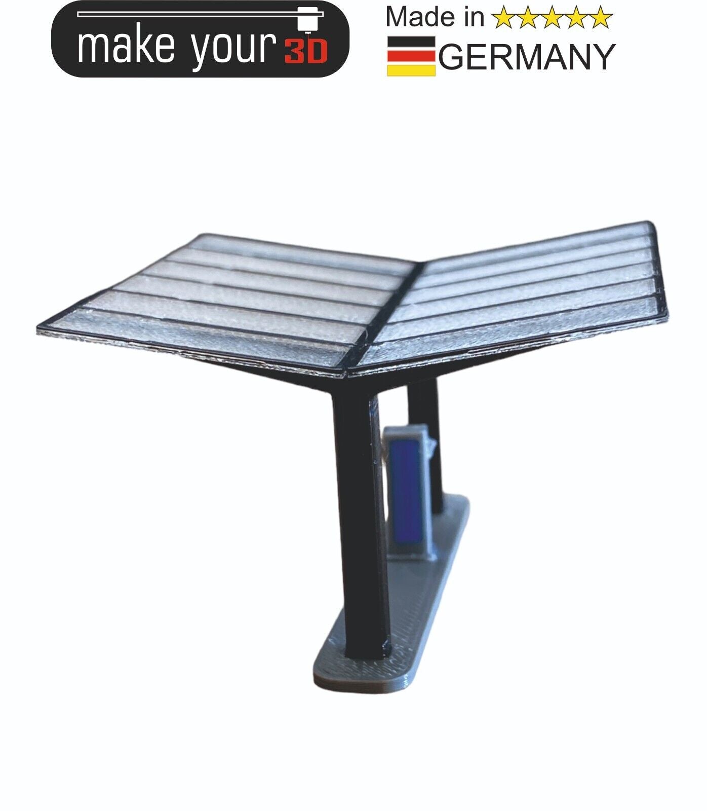 H0 1:87  SET Unterstellplatz Elektro Auto - Parkplatz - Überdachung - Ladesäule