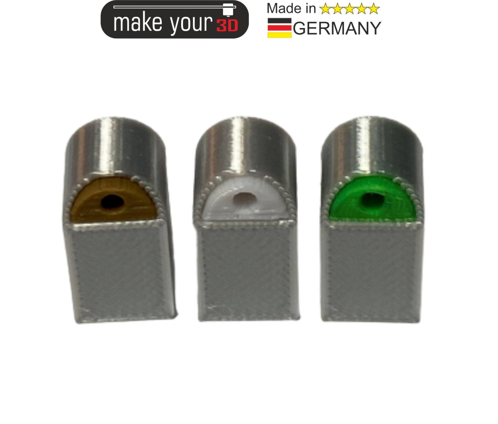 H0 Glascontainer Altglas Container 1:87 Set 3 Stk. Silber 3 Farben