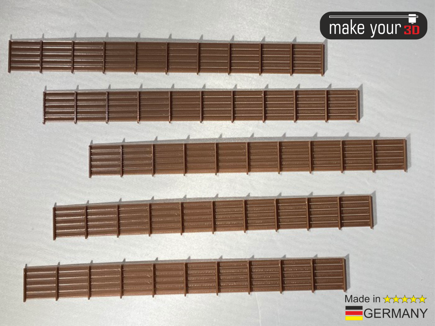 Spur TT Sichtschutzzaun Set 1:120 5Stk. Zaunelement Gartenzaun