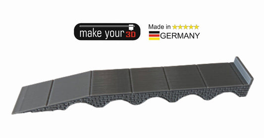 N Set 1:160 Laderampe Ziegel Grau