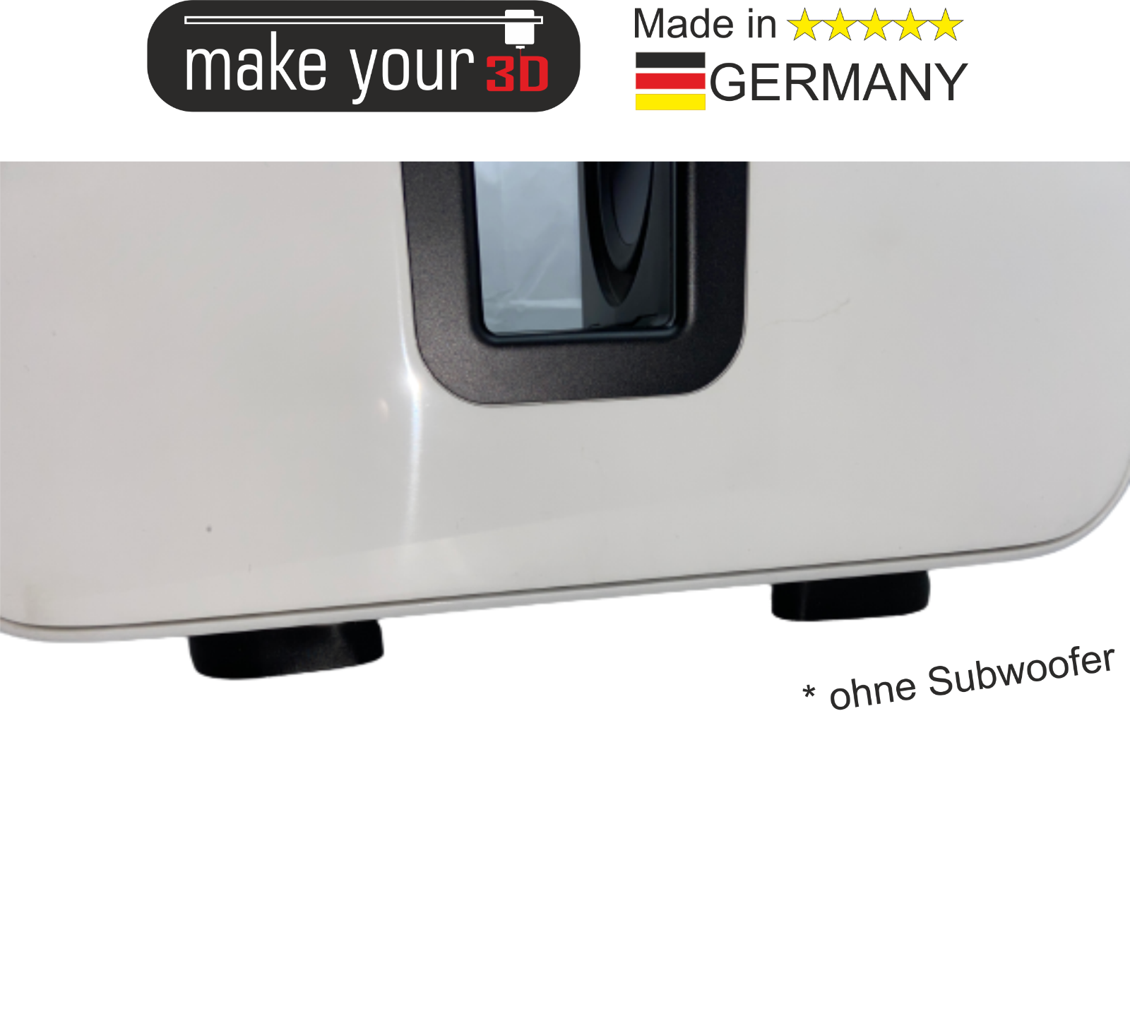MakeYour3D High-End Subwoofer Füße Schwingungsdämpfer Dämpfer für SONOS Sub