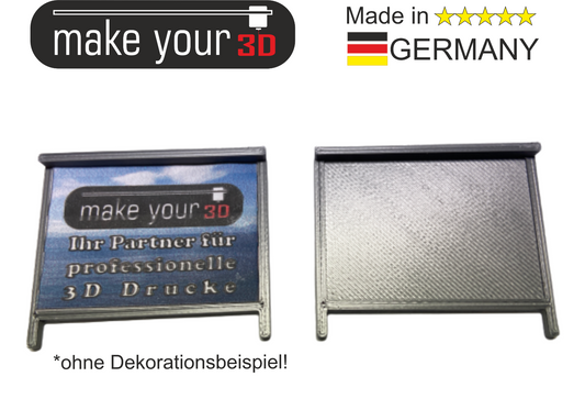 H0 1:87  SET 2 Stk. Plakatwerbung Werbetafel mit Standfüße