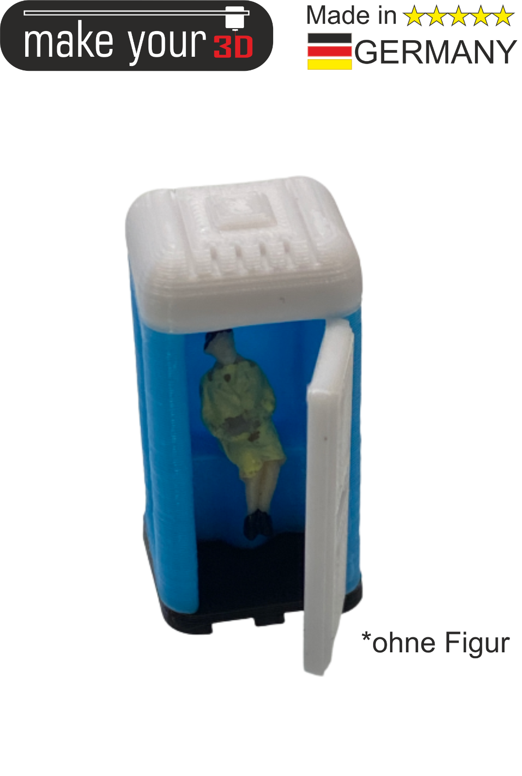 TT Toiletten Set 1:120 2 Premium Baustellen Mobile Toilette WC Toilettenhäuschen