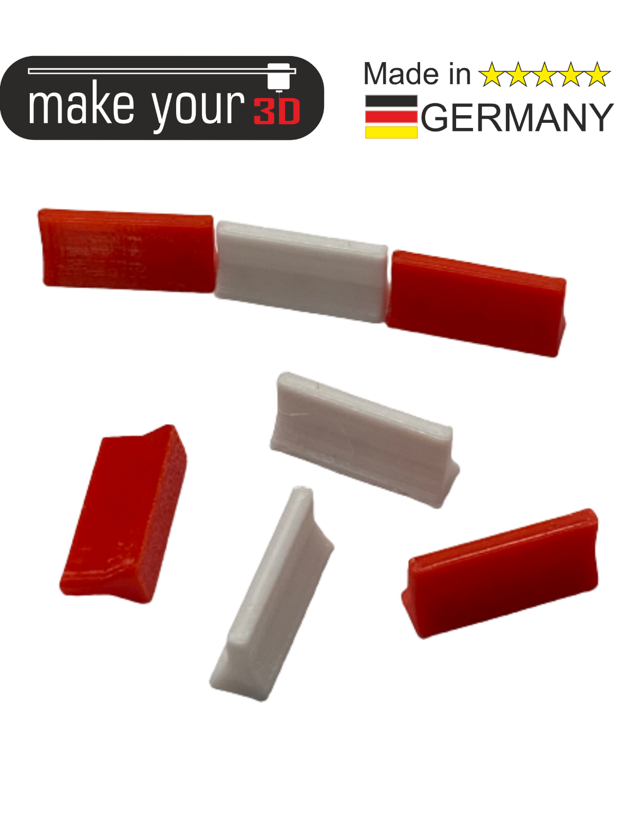 H0 Set 1:87 20Stk. Betonabsperrung Betonleitplanke Absperrung Baustelle Rot/Weiß