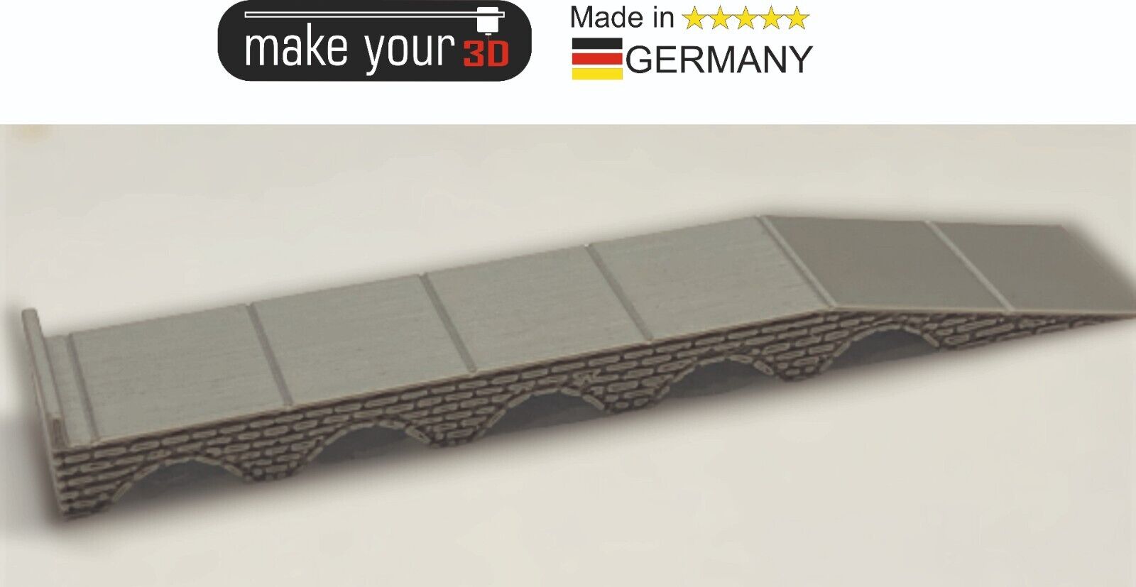 N Set 1:160 Laderampe Ziegel Grau