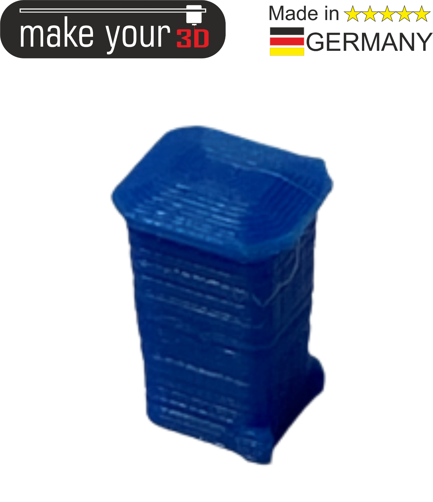 H0 Mülltonnen 1:87 SET 2Stk. in 6 Farben möglich