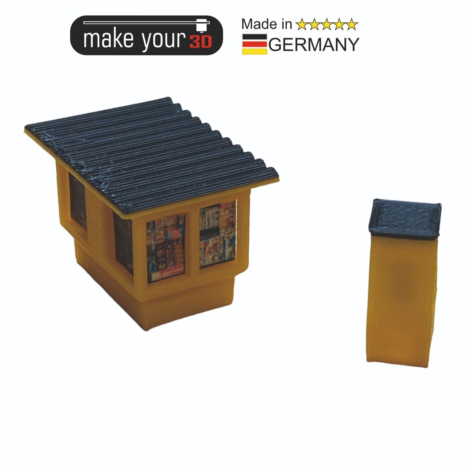 N 1:160  SET Premium DDR Kiosk mit Telefonzelle und Briefkasten inkl. Decals